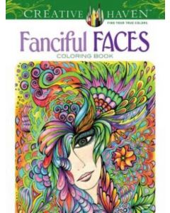 Creative Haven Fanciful Faces Coloring Book
