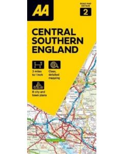 AA Road Map Central Southern England