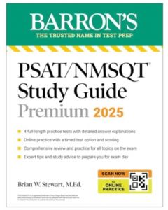 PSAT/NMSQT Premium Study Guide: 2025: 2 Practice Tests + Comprehensive Review + 200 Online Drills