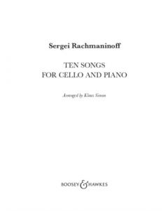 Ten Songs for Cello and Piano