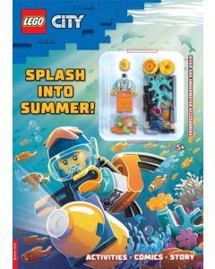 LEGO® City: Splash into Summer Activity Book (with diver LEGO minifigure and underwater accessories)